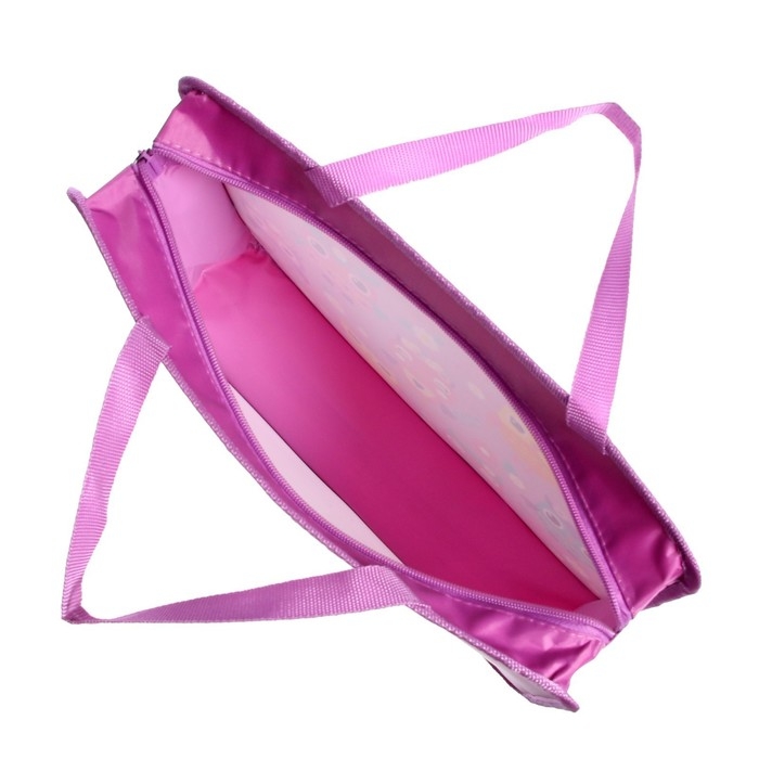 Папка с ручками А4, 330 х 260 х 75 мм, пластиковая, ручки-тесьма, Calligrata  Папка с ручками А4, 330 х 260 х 75 мм, пластиковая, ручки-тесьма, Calligrata "Совушки"