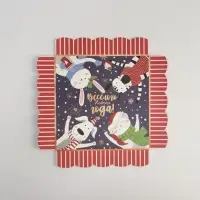 Коробка для кондитерских изделий с PVC крышкой «Друзья», 15 х 15 х 3 см