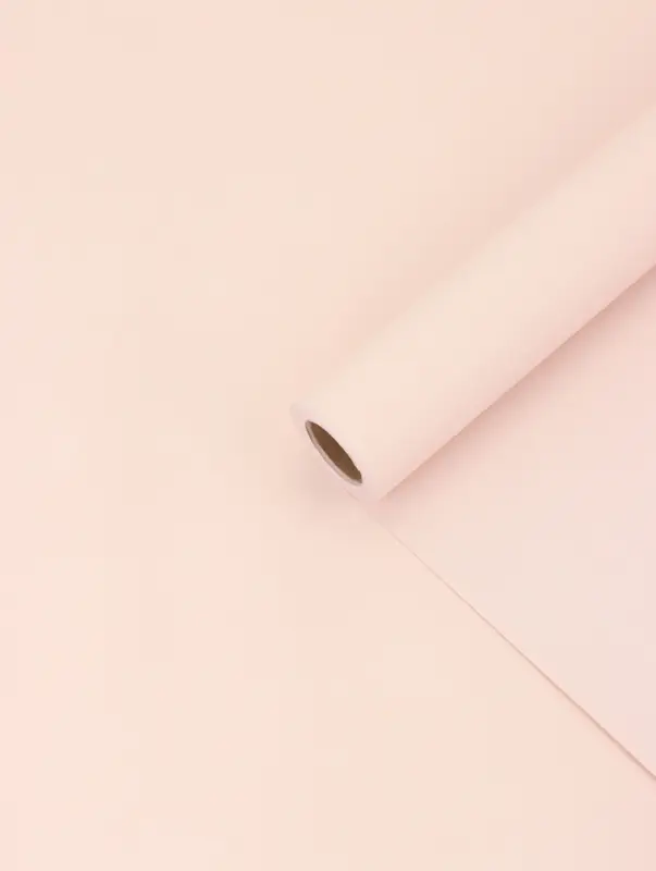 Плёнка матовая для цветов и букетов, двухсторонняя, пастельная серия, 65 мкм, розовый, 0.5&times;10 м