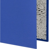 Папка-регистратор 75мм Attache А4, синияя РР/бумага, без мет. уголка