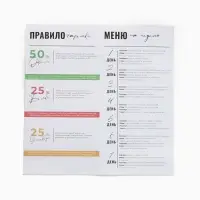 Тарелка плоская керамическая гарвардская &laquo;Для похудения&raquo;, d=20 см