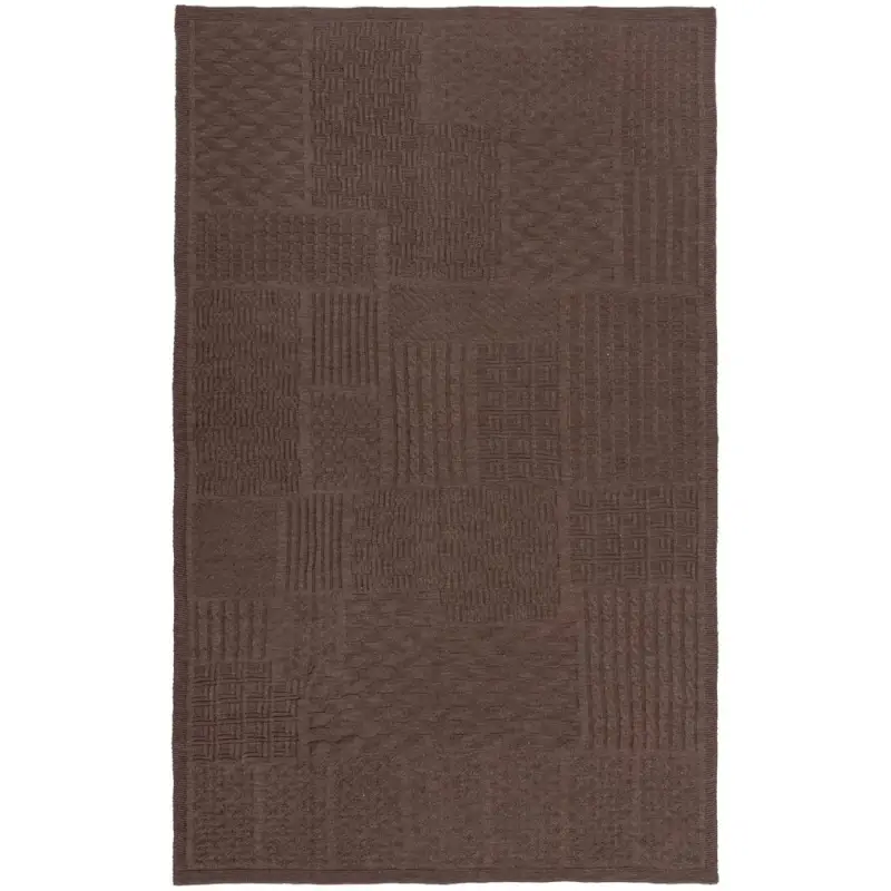 Плед Snippet, коричневый меланж Плед Snippet, коричневый меланж