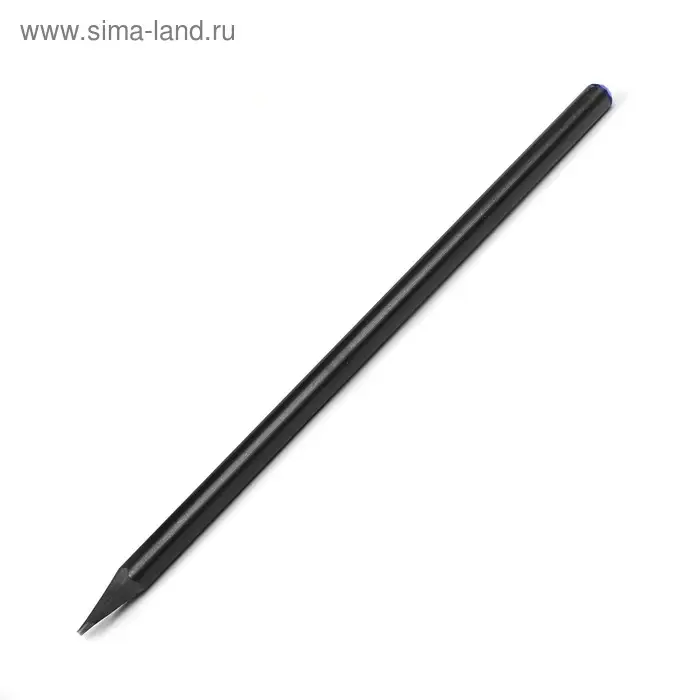 Карандаш чернографитный твёрдость НВ, корпус чёрный, заточенный, со стразой из акрила, МИКС Карандаш чернографитный твёрдость НВ, корпус чёрный, заточенный, со стразой из акрила, МИКС