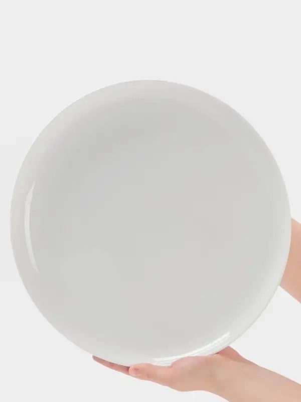 Тарелка для пиццы Hanna Kn&ouml;vell, d=33 см, фарфор, белая