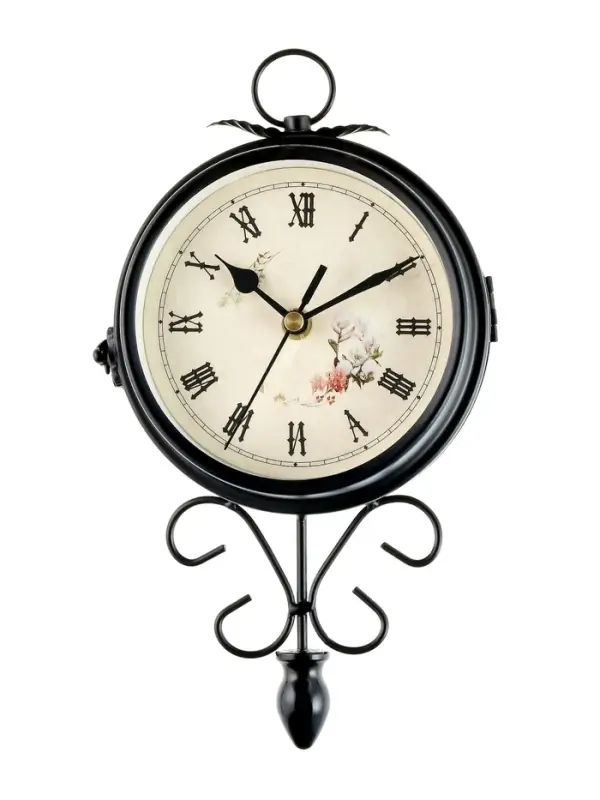Часы настенные интерьерные &laquo;Весенние&raquo;, двусторонние, на подвесе, плавный ход, 30&times;48 см, циферблат d=17 см, от батареек 2&times;АА