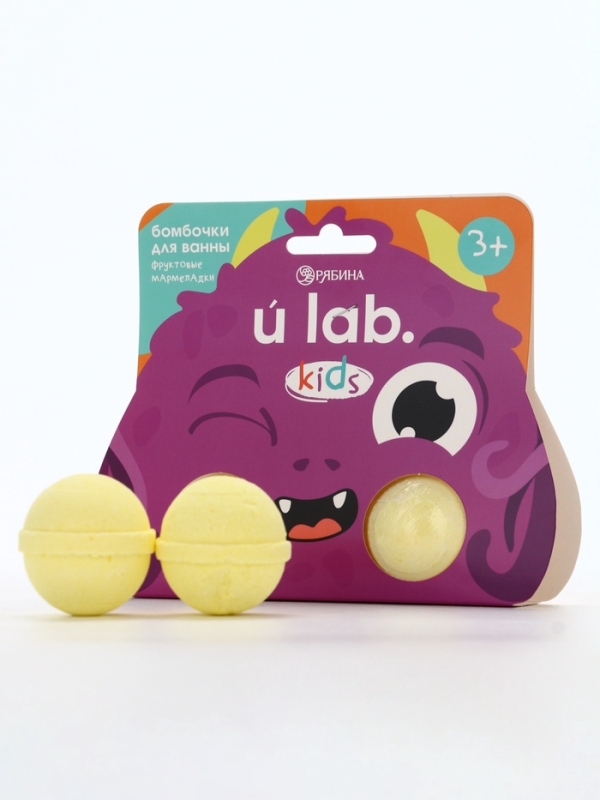 Бомбочки для ванны Бомбочки для ванны "Монстрики", 2 x 40 г, аромат фруктовые мармеладки