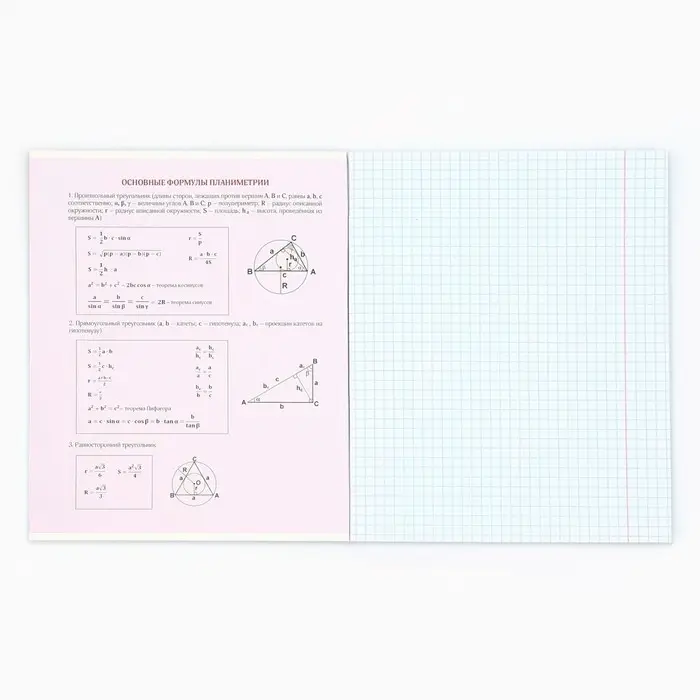 Тетрадь в клетку, предметная, 48 л.,на скрепке, А5 &laquo;Аниме Комикс. Геометрия&raquo;