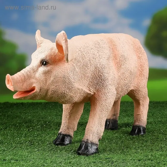 Садовая фигура  Садовая фигура "Свинка" 24х44см