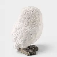 Фигурка декоративная &laquo;Белая сова&raquo;, полистоун, с блёстками, 8.5&times;7.5&times;12 см