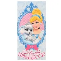 Конверты для денег, 16.5 х 8 см «Милой принцессе», Принцессы: Золушка