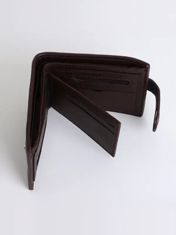 Портмоне мужское на магните, коричневое