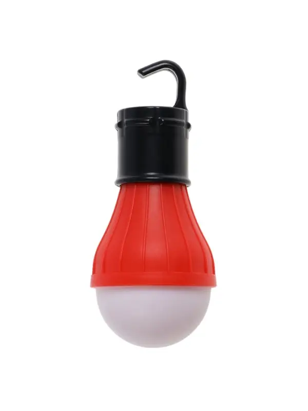 Фонарь кемпинговый, 60 Лм, 3 режима, от батареек 3&times;ААА, 11&times;5 см, красный