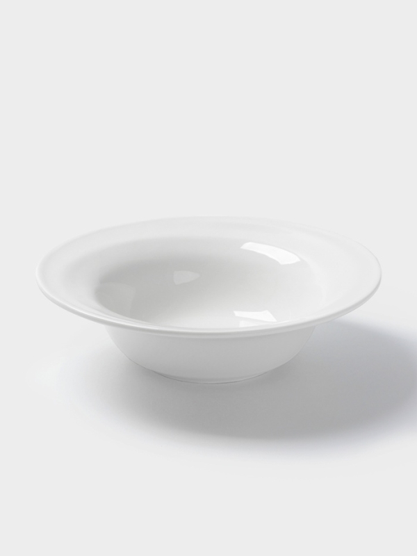 Тарелка глубокая Hanna Knövell, d=24.8 см, фарфор, белая