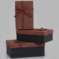 Набор подарочных коробок 3 в 1, прямоугольные 23&times;16&times;9.5 21&times;14&times;8.0 19&times;12&times;6.5 см