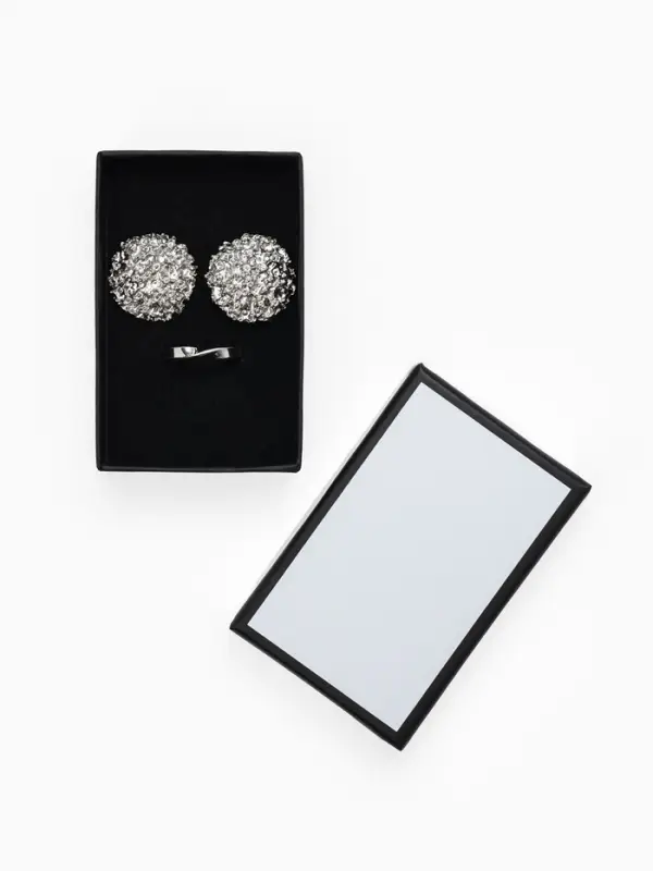 Набор коробочек подарочных 6 шт. под набор &laquo;Стиль&raquo;, 5&times;8 см, цвет чёрно-белый (10901367)