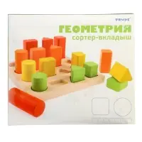 Логический игровой набор &laquo;Сортер - вкладыш. Геометрия&raquo;, 17 деталей