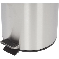 Ведро мусорное с педалью и доводчиком Luscan 5л, матовое, нерж сталь