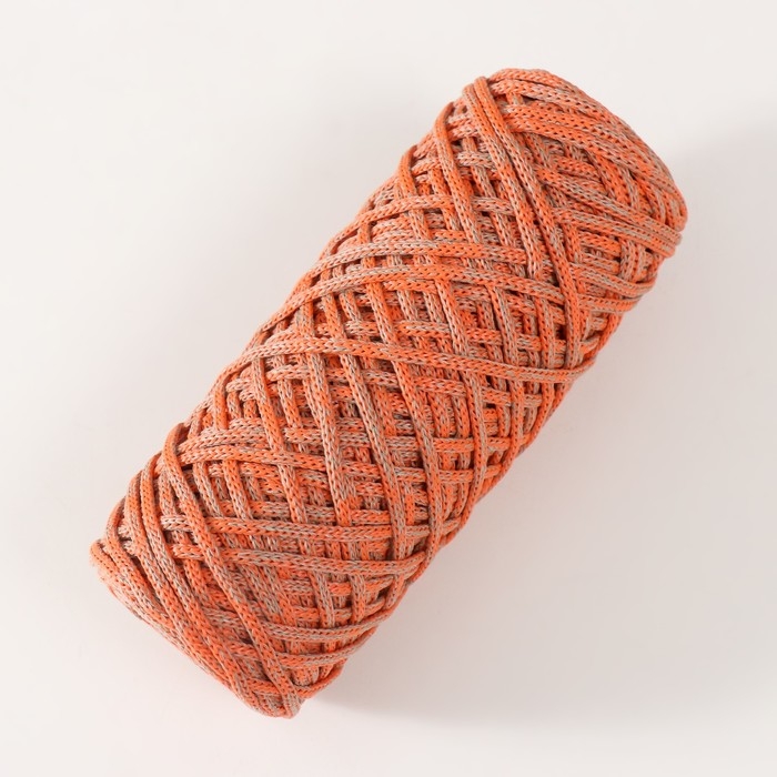 Шнур для вязания 35% хлопок,65% полипропилен 3 мм 85м/160±10 гр (Хаки/оранжевый) Шнур для вязания 35% хлопок,65% полипропилен 3 мм 85м/160±10 гр (Хаки/оранжевый)