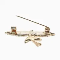 Брошь &laquo;Летучая рыба&raquo;, цвет золото