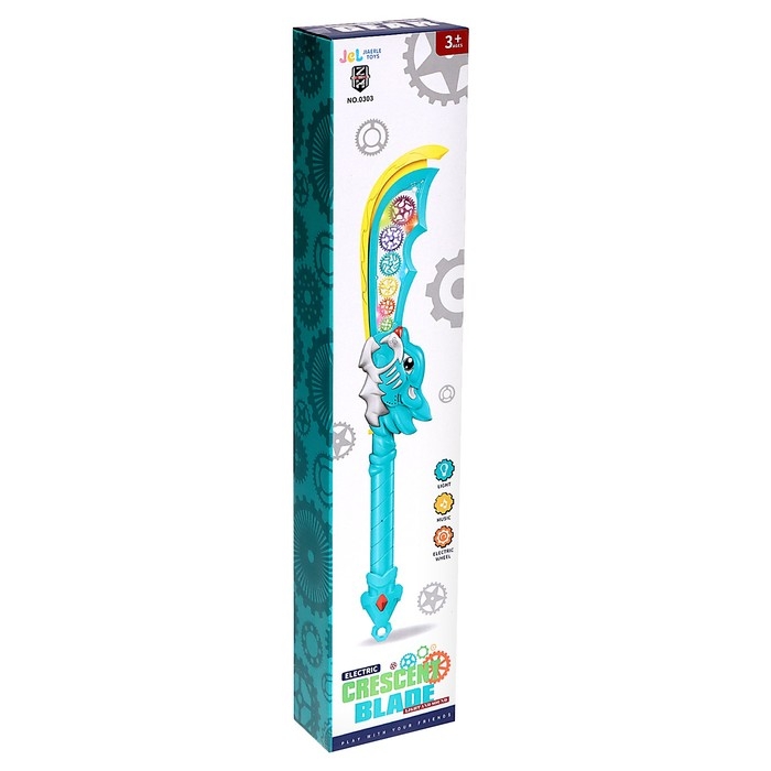 Меч «Глефа», с шестерёнками, световые и звуковые эффекты, работает от батареек, цвет МИКС Меч «Глефа», с шестерёнками, световые и звуковые эффекты, работает от батареек, цвет МИКС