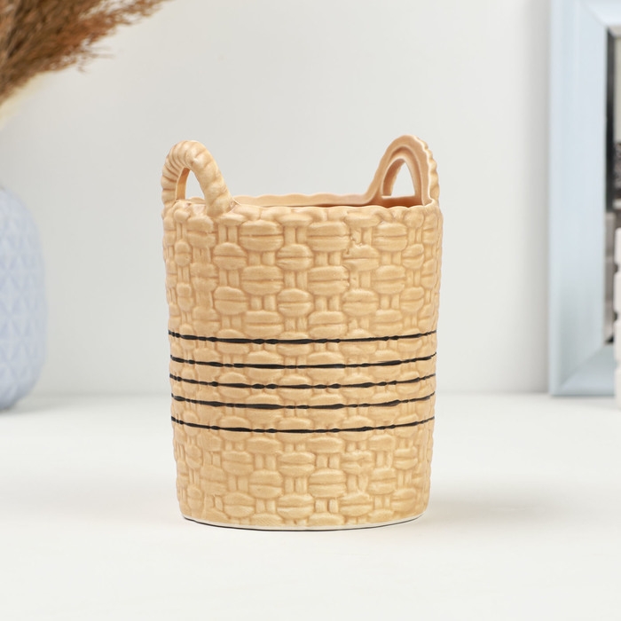 Кашпо - ваза  Кашпо - ваза "Бэкка" 10х10х13см