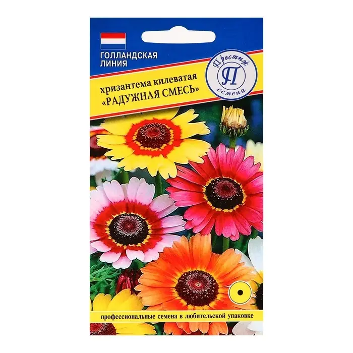 Семена цветов Хризантема Радужная Смесь РС-1, О, 0,05 г
