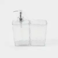 Набор для ванной 2 предмета (дозатор, стакан)