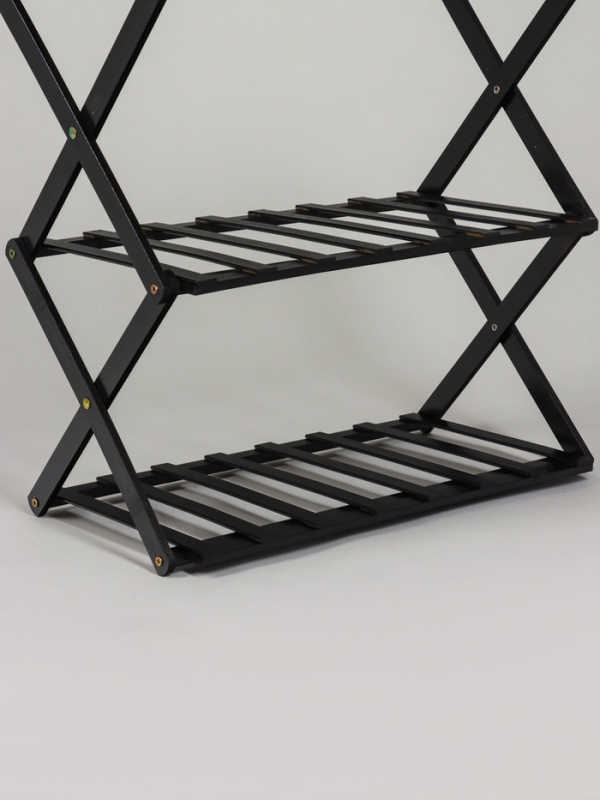 Подставка для цветов Greengo, 3 полки, 50 × 25 × 46 см, напольная, бамбук, чёрная Подставка для цветов Greengo, 3 полки, 50 × 25 × 46 см, напольная, бамбук, чёрная