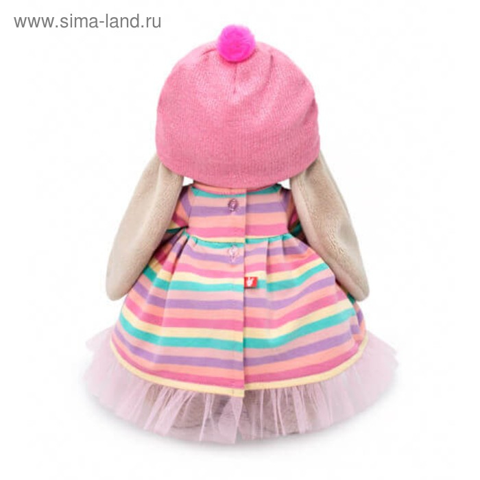 Мягкая игрушка «Зайка Ми» в полосатом платье с леденцом, 32 см