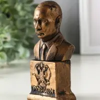 Бюст &laquo;Путин В.В.&raquo;, фигурка гипс, 12&times;5.5&times;4.5 см