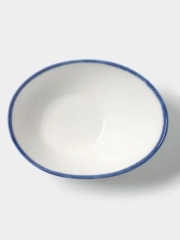 Салатник Magistro Blue Lagoon, 550 мл, 18.1&times;14.2 см, фарфор, белый