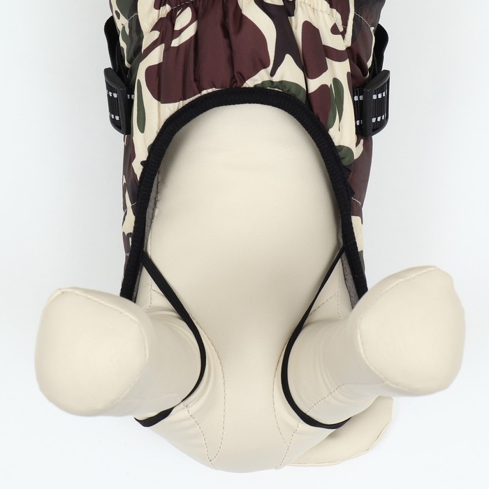 Куртка для собак со шлейкой, размер 5XL, камуфляжная