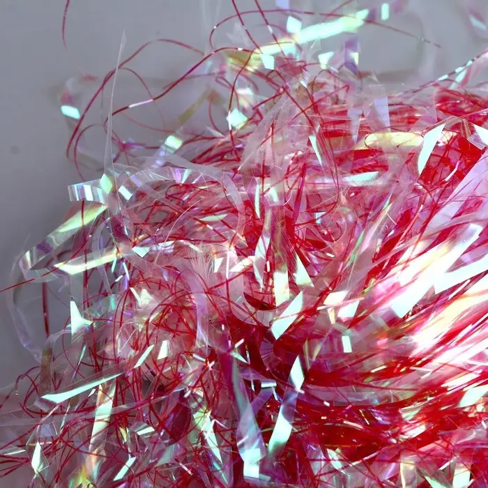 Набор для творчества и декора &laquo;Перья белые + наполнитель&raquo;, красный