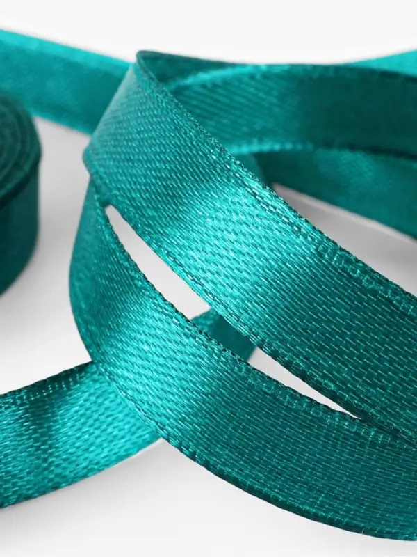 Лента атласная, 10 мм, 23±1 м, зелёная №126 Лента атласная, 10 мм, 23±1 м, зелёная №126