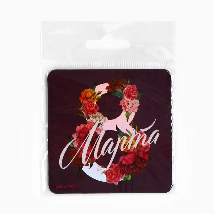 Магнит на холодильник «8 Марта», голография, 7×7 см