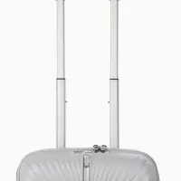 Чемодан на съёмных колёсах, 18", кодовый замок, 33&times;16&times;49 см, серый