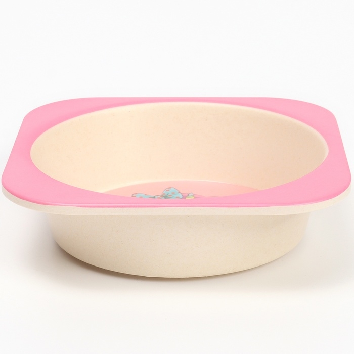 Набор бамбуковой посуды «Единорог», тарелка, миска, стакан, приборы, 5 предметов Набор бамбуковой посуды «Единорог», тарелка, миска, стакан, приборы, 5 предметов