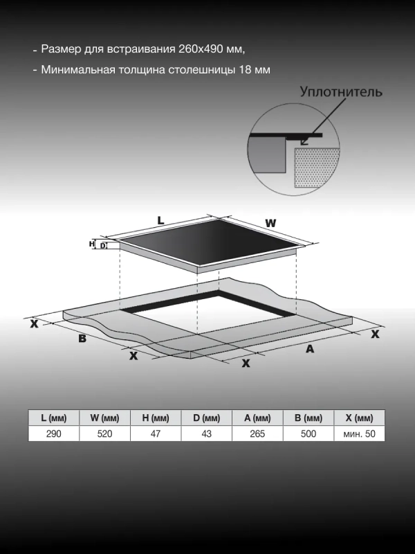 Варочная поверхность HHE 3251 BG черный Варочная поверхность HHE 3251 BG черный
