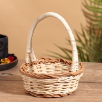 Корзина плетеная 15x15x18 см, ротанг