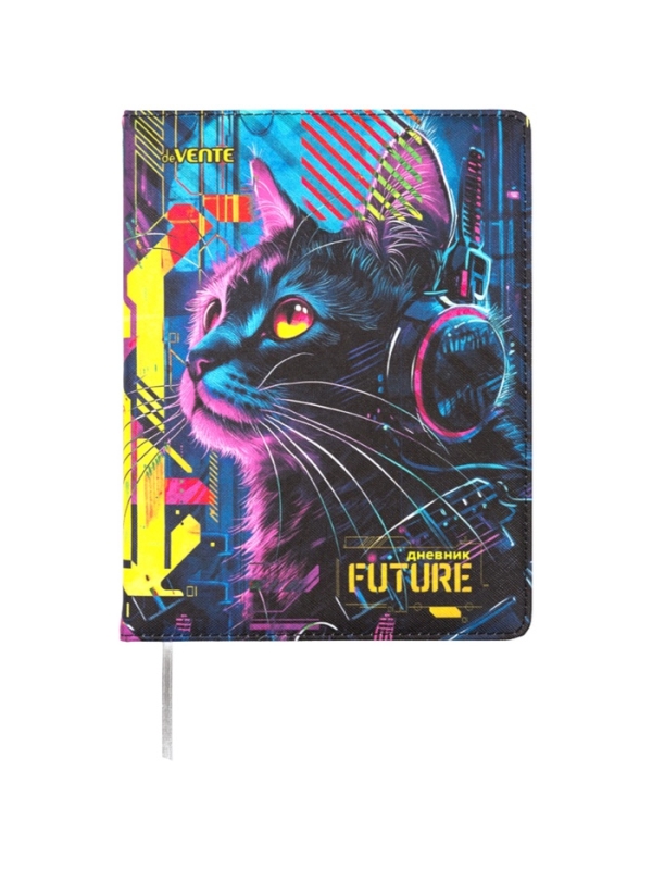 Дневник школьный 1-11 класс, deVENTE. Label. Cyber Cat, искусственная кожа, антивандальный Дневник школьный 1-11 класс, deVENTE. Label. Cyber Cat, искусственная кожа, антивандальный