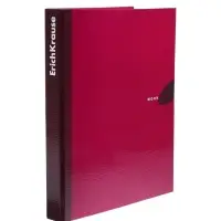 Папка на 4 кольцах А4, ErichKrause Work inside, 35 мм, 1750 мкм, ламинированная, твердая обложка, бордовая