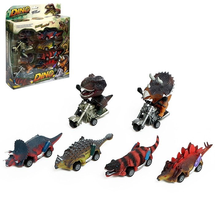 Набор инерционных машин DINO, 6 шт. Набор инерционных машин DINO, 6 шт.