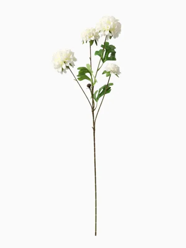 Цветы искусственные &laquo;Гортензия люкс кустовая&raquo;, h=64 см, белые