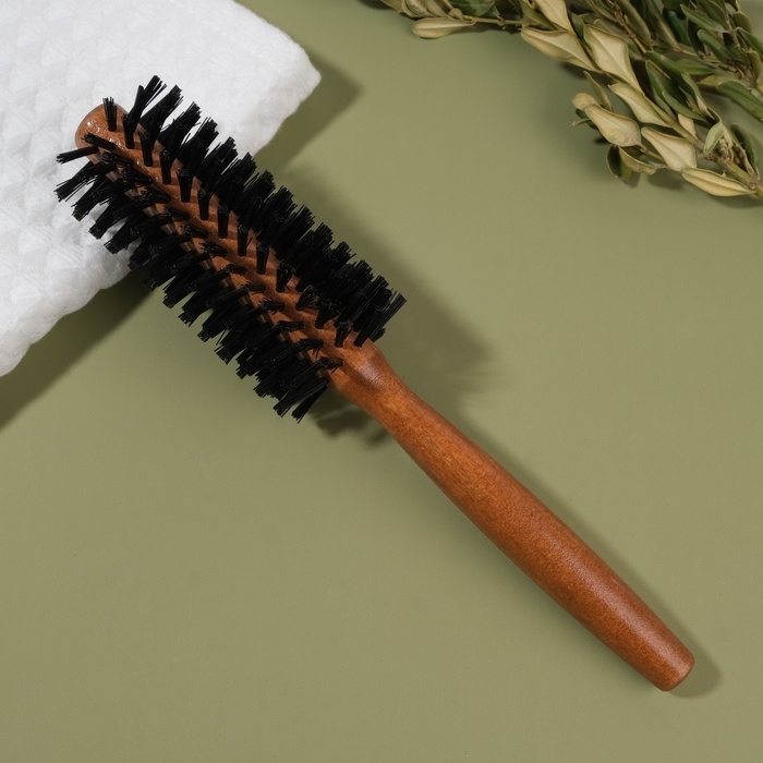 Брашинг, d = 2/5 × 22 см, искусственная щетина, цвет «тёмное дерево» Брашинг, d = 2/5 × 22 см, искусственная щетина, цвет «тёмное дерево»