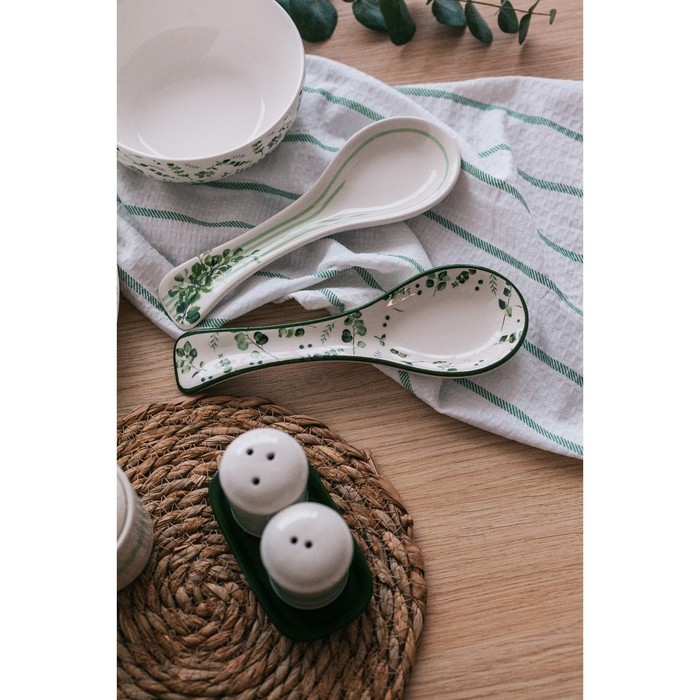 Подставка под ложку Доляна «Эвкалипт», 22,3×7,1×2,7 см Подставка под ложку Доляна «Эвкалипт», 22,3×7,1×2,7 см