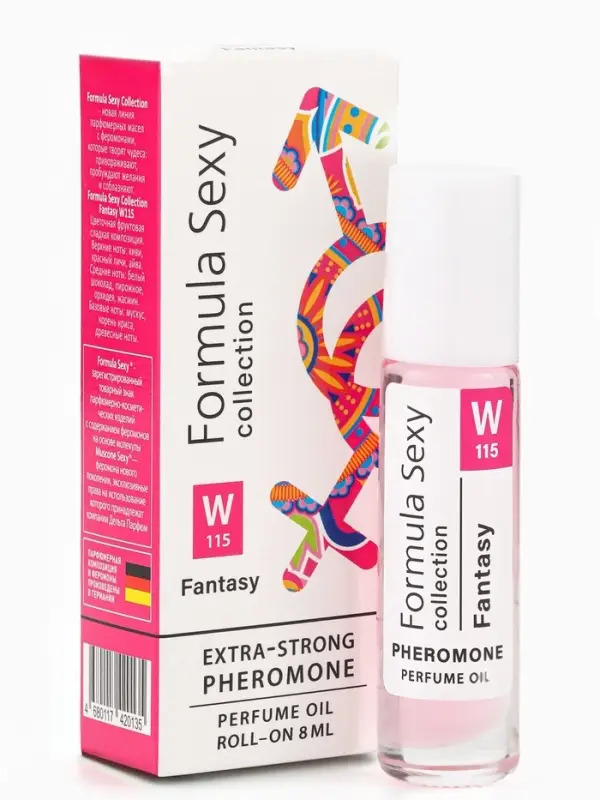 Парфюмерное масло женское с феромонами Formula Sexy Collection Fantasy W115, 8 мл (по мотивам Fantasy (B.Spears)