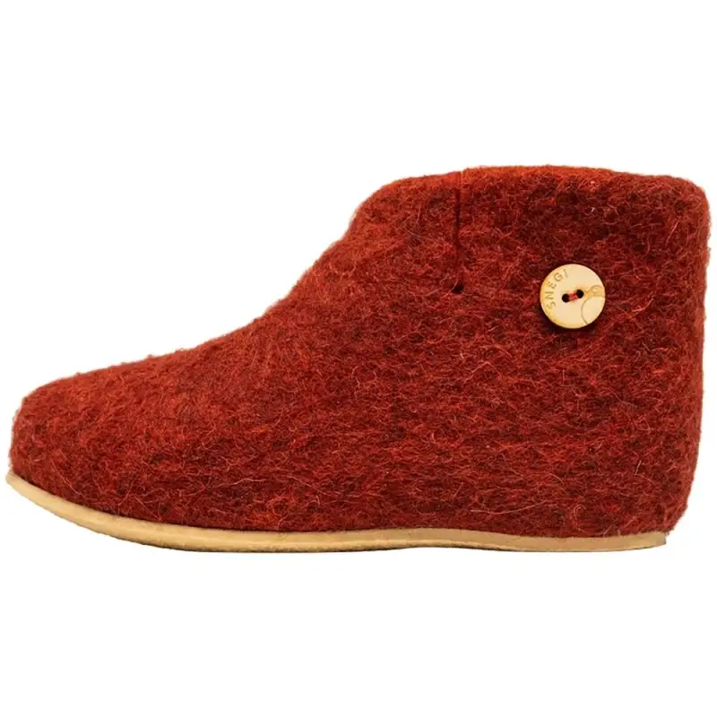Домашние валенки Wild, красно-коричневые (терракот), размер 42