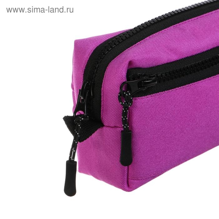 Пенал мягкий, 2 отделения, объёмный, 100 х 210 х 50 мм, Erich Krause, Neon Violet 49002 Пенал мягкий, 2 отделения, объёмный, 100 х 210 х 50 мм, Erich Krause, Neon Violet 49002
