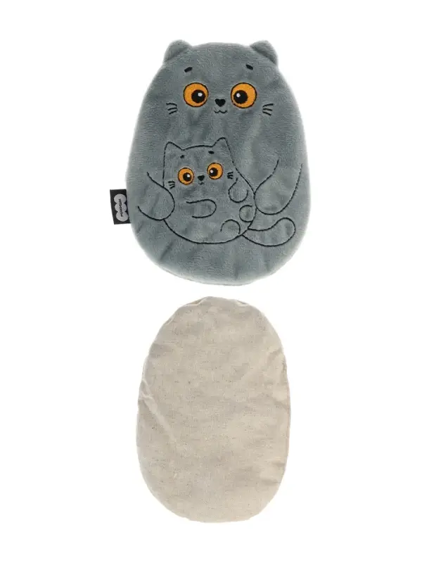 Мягкая игрушка - грелка &laquo;Кошка с котёнком&raquo;, с вишнёвыми косточками, 17 см