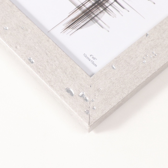 Фоторамка пластик 10х15 см Фоторамка пластик 10х15 см "Пробковое дерево" серая 1,5х14х18,8 см